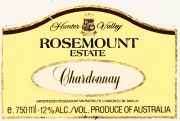 Hunter Valley_Rosemount_chardonnay  1983